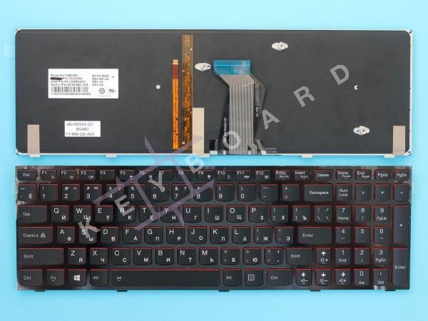 Клавіатура до ноутбука Lenovo Ideapad Y510P